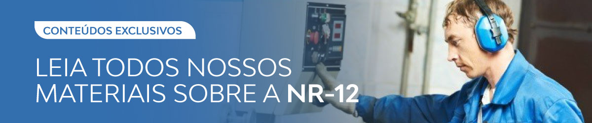 Banner de publicidade com todos os materiais sobre NR-12